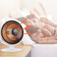 thumbnail image 4 of Mini ventilador de circulación de aire retro personal clásico Adepaton  CPB-YY51-2, 4 of 5