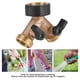 thumbnail image 1 of Adaptador De Grifo De Agua De Latón ANGGREK Conector De Manguera 3/4 En Forma De Y De 2 Vías, 1 of 7