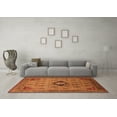 thumbnail image 3 of Ahgly Company Machine Washable Indoor Rectangle Oriental Orange Industrial Area Rugs, 5' x 8', 3 of 4