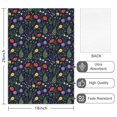 thumbnail image 2 of 2 Pcs Pioneer Flower Floral Print Pattern Kitchen Towels, Funny Microfiber Dish Towel Set, 18" X 26" Tea Towels, 2 of 6