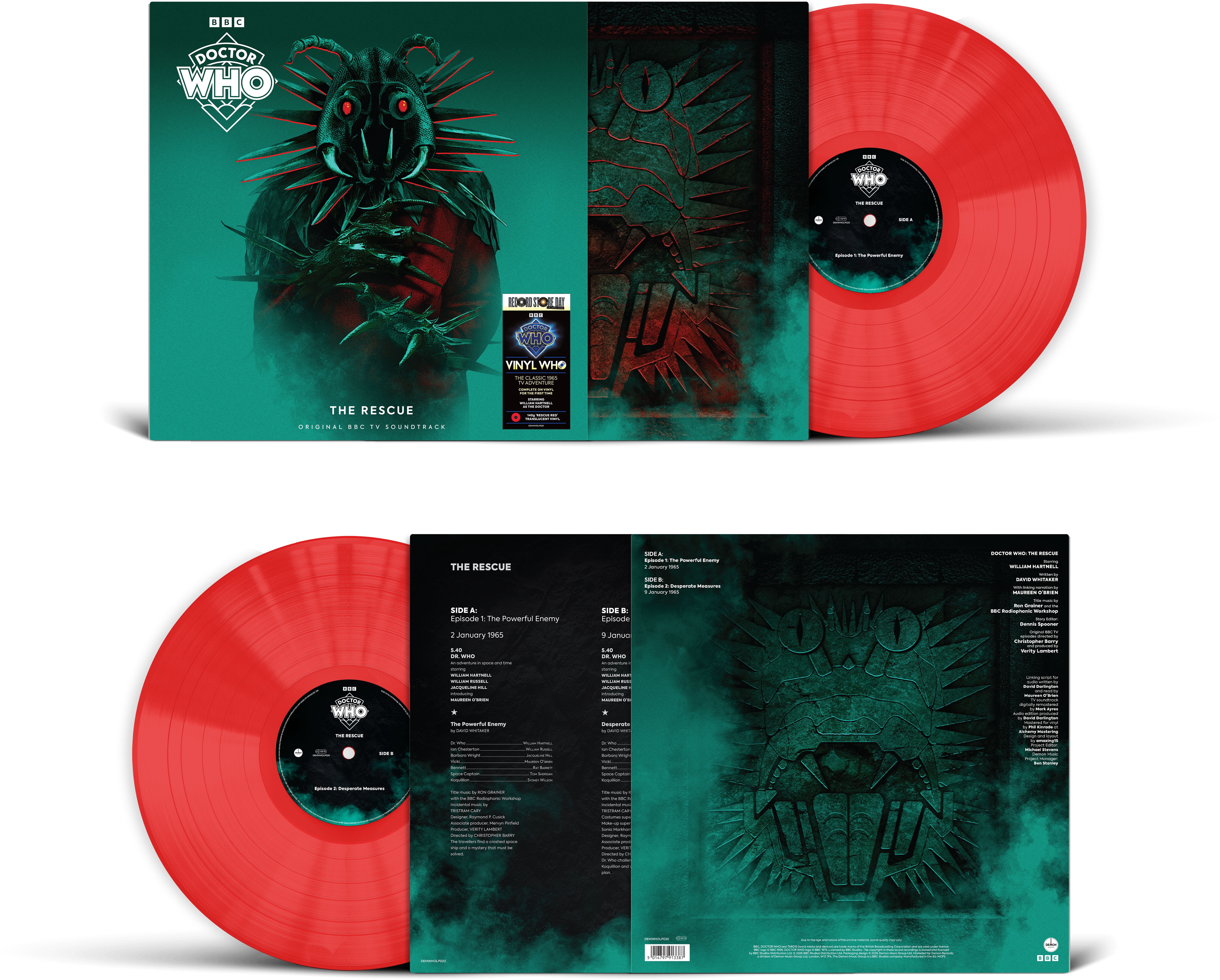 Doctor Who - Rescue - Limited RSD 2026 'Rescue Red' Colored 140-Gram Vinyl - Music & Performance