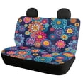 thumbnail image 2 of Pzuqiu Car Seat Covers Easy to Install Polyester, Compatible with Auto Seats Auto Interior, for Cars Truck, Floral Mandala Pattern, 2 of 10