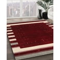 thumbnail image 3 of Ahgly Company Machine Washable Indoor Round Contemporary Camel Brown Area Rugs, 5' Round, 3 of 7