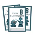 thumbnail image 1 of Darling Souvenir White Birthday Invitation Card Printable Fill or Write In Blank Invites Party Supplies Pack Of 28 5 x 7 Inches, 1 of 5