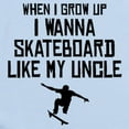 thumbnail image 2 of CafePress - Skateboard Like My Uncle Body Suit - Baby Light Bodysuit, Size Newborn - 24 Months, 2 of 4