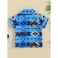 thumbnail image 4 of Bagilaanoe Toddler Baby Boy Summer T-shirt Geometric Printed Short Sleeve Shirt 3M 6M 12M 18M 24M 3T Kids Casual Tops, 4 of 8