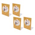 thumbnail image 4 of sujetalibros de metal para almacenamiento ordenado, ajuste arbitrario, antiestáticos, diseño lindo, sujetalibros decorativos para el hogar, escuela, oficina, gato de la suerte, 4 of 12