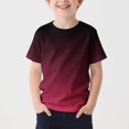 thumbnail image 2 of VOAVEKE Shirts Chemises pour Garçons, Chemises pour Garçons, T - Graphiques Athlétiques Unis à Manches Courtes d'Été pour Garçons Rouge 4-5 Ans, 2 of 4