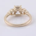 thumbnail image 5 of solitaire jewels 2.5CT Radiant Moissanite 9 Stone Engagement Ring For Women, 14K Yellow Gold, 5 of 7