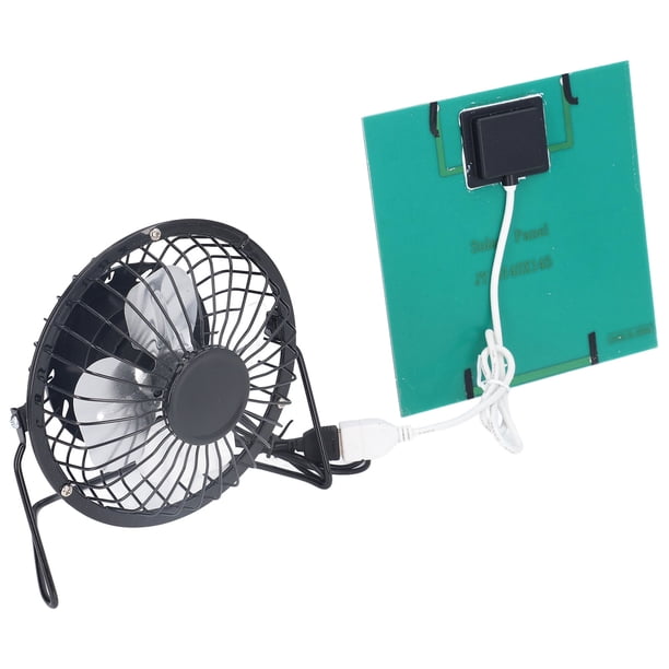 Ventilador de panel solar USB,Ventilador de panel solar de polisilicio Ventilador de energía solar Ventilador solar USB portátil Rendimiento inigualable Jadeshay A