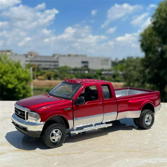 2019 F-350 Dually, Ruby Red and Stone Gray - Greenlight 46070/48 - 1/32 Scale Diecast Model Toy Car