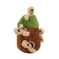 thumbnail image 3 of Juguetes interactivos para perros que se esconden y buscan: rompecabezas con forma de perezoso y agujero en el árbol, juguetes de peluche para perros que se esconden y chirrían., 3 of 14