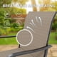 thumbnail image 5 of Qinaqin 2 PCS Outdoor Swivel Bar Stools Set All cm de Anchoeather Alturaigh Back y Armrest para Profundidadck Patio (Beige), 5 of 7