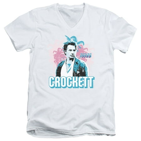 Miami Vice Crockett Mens V-Neck Shirt