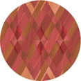 thumbnail image 1 of Ahgly Company Machine Washable Indoor Round Transitional Bright Orange Area Rugs, 8' Round, 1 of 7