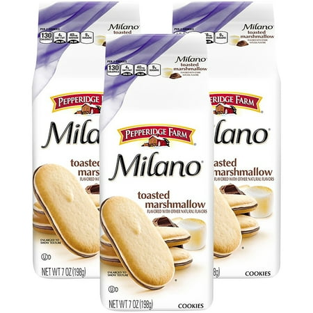 - (3 Pack) Pepperidge Farm Milano Toasted Marshmallow Cookies, 7 oz. Bag