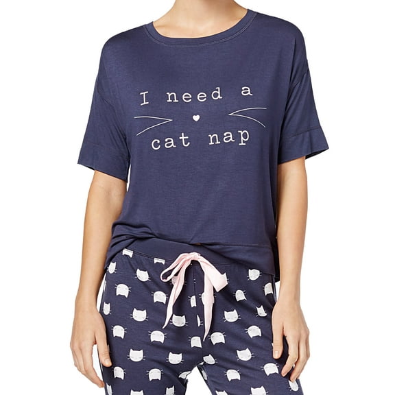 Jenni by Jennifer Moore Womens Graphic Pajama T-Shirt
