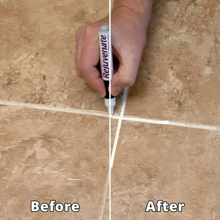 Rejuvenate White Grout Restorer Marker Pens Restore and Renew Dingy Stained Grout in Minutes 2 Units Pack, Size: 1 Pack