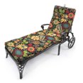 thumbnail image 2 of Jordan Manufacturing 72" x 22" Gaya Pizzazz Multicolor Floral Rectangular Outdoor Chaise Lounge Cushion with Ties and Hanger Loop, 2 of 11
