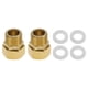 thumbnail image 1 of Conectores de tubería de latón Unique Bargains 1/2" hembra x 1/2" macho rosca interna externa 1.26" 2 piezas, 1 of 7
