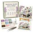 thumbnail image 2 of Timeless American Destinations Sea Glass Art Kit, 1 Selected Design DIY Mosaic Craft Set with Colorful Glass Stones, Coastal City Art Project for Adults, 6 Styles Available, 2 of 6