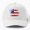 White, variant on Round United States Flag Splash Baseball Cap, American Circle Graphic Design, Classic Hat
