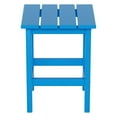 thumbnail image 5 of Polytrends  Laguna Hdpe All Weather Outdoor Patio Square Side Table Pacific Blue, 5 of 8