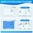 thumbnail image 5 of Tummy Time Mat,Qissep Inflatable Premium Baby Water Play Mat for Infants and Toddlers Baby Water Mats for 3 to 12 Months Promote Development Toys Baby Gifts,Strengthen Your Baby's Muscles, 5 of 7