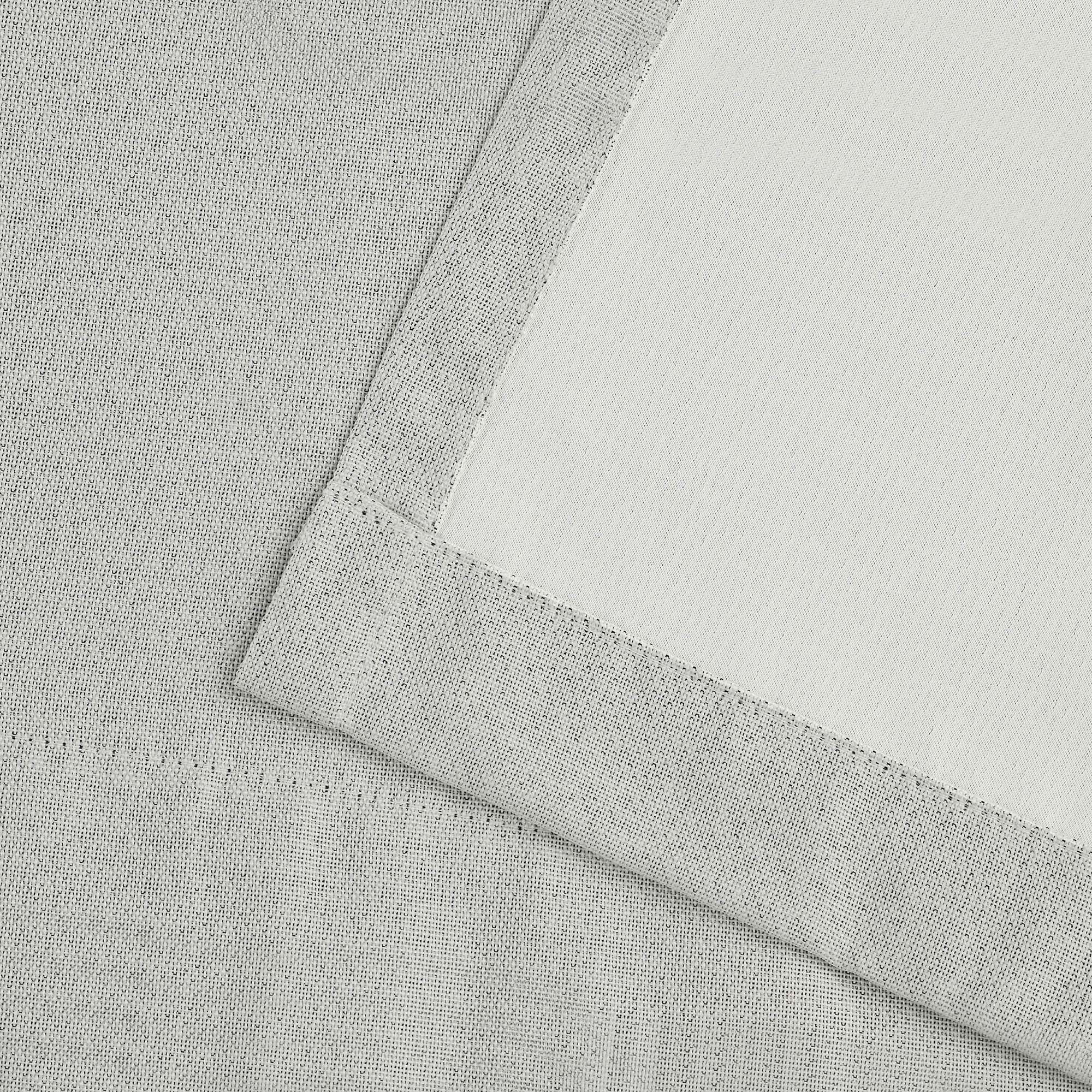 Superior Linen Blackout Curtains Set of 2, Grommet Header Curtain Panel Pair, Marshmellow, 42"W x 63"L