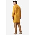 thumbnail image 2 of Royal Kurta Orange Color Jacquard Silk Printed Long Kurta Churidaar, 2 of 7