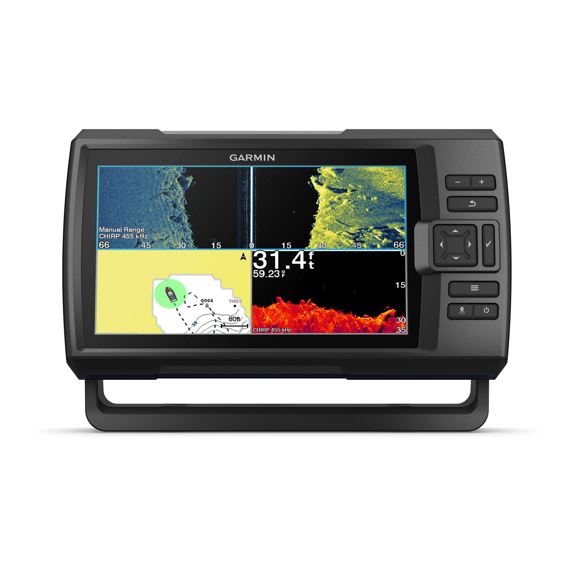 Garmin STRIKER Vivid 9sv, Easy-to-Use 9-inch Color Fishfinder and Sonar Transducer