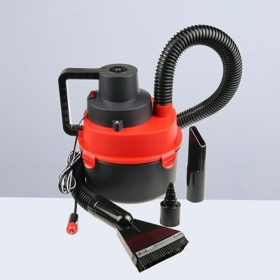 Tineasur Cylindrical Car Vacuum Cleaner Red 1Pcs
