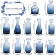 thumbnail image 2 of Jarrones Glass Bud UPBUD, azul marino, juego de 12 para centros de mesa, 2 of 7