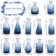 thumbnail image 2 of Jarrones Glass Bud UPBUD, azul marino, juego de 12 para centros de mesa, 2 of 7