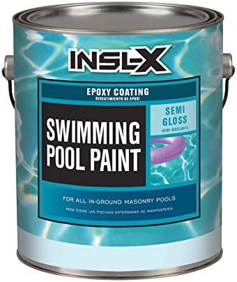 Epoxy Coat White Semi Gloss Swimming Pool Paint, 2 gal
