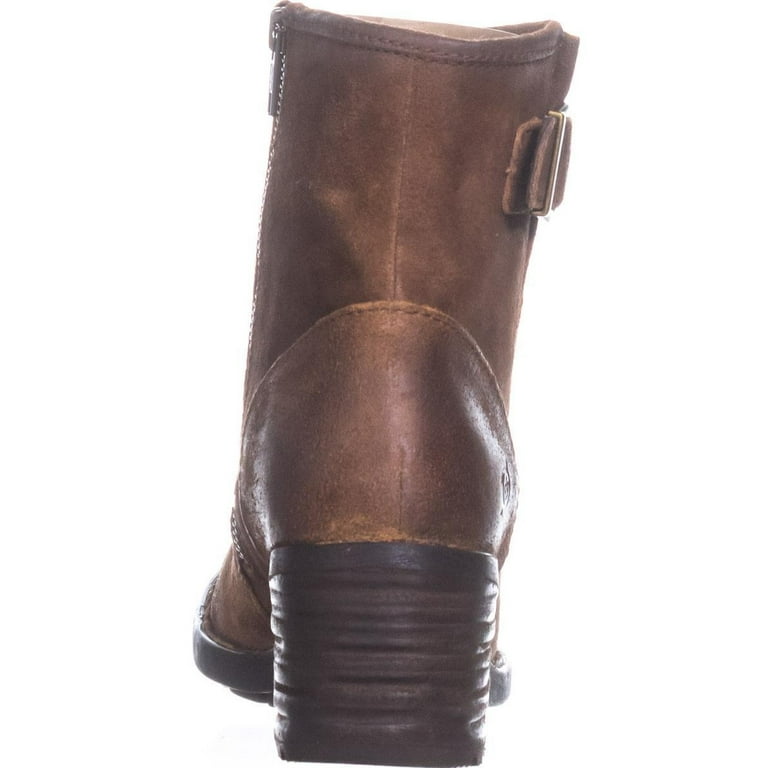 Womens Born Gunn Buckle Mid Calf Boots Rust