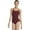 Burgundy, variant on V-Neck Camisole Leotard