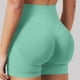thumbnail image 2 of Pantalones cortos sin costuras para mujer, con efecto lifting, para hacer ejercicio - Pantalones cortos de yoga de cintura alta para el gimnasio, 2 of 4