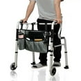 thumbnail image 4 of Walker Bag Walker Organizer Pouch Attachments Bags With Cup Holder Large Capacity Accessory Basket Provides Hands Free Storage For Wheelchair Rollator, 4 of 7