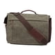 thumbnail image 2 of Bolso de hombro para hombre, maletín de negocios sencillo para ir al trabajo, el Día del Padre o la oficina. De color verde oscuro, 2 of 9