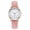 I006- Pink, variant on Gift for Her, Ladies Watch, Water Resistant, Luminous Hands, Green Luminous Markers, Faux Leather, Stainless Steel Case, Easy to Read Dial, Analog Timepiece, Casual Watch,