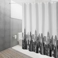 thumbnail image 5 of Quick Dry Shower Curtain, Machine Washable Waterproof Polyester Fabric Shower Curtain, Semi-Sheer Bathroom Curtains with 12 Hooks 180 x 200cm, 5 of 5