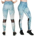 thumbnail image 4 of Rocketsports-1 Women's Mesh Leggings with Pockets - Stylish and Comfortable Moisture Wicking Leggings - Blue- Large, 4 of 4