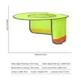 thumbnail image 3 of Cubiertas de verano Casco protector de cuello Protección de visera solar (4 piezas amarillas), 3 of 3