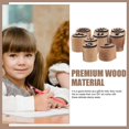 thumbnail image 2 of 1 Set of Garden Wooden Stamps DIY Cards Making Footprint Stamps Footprint Stamps, 2 of 3