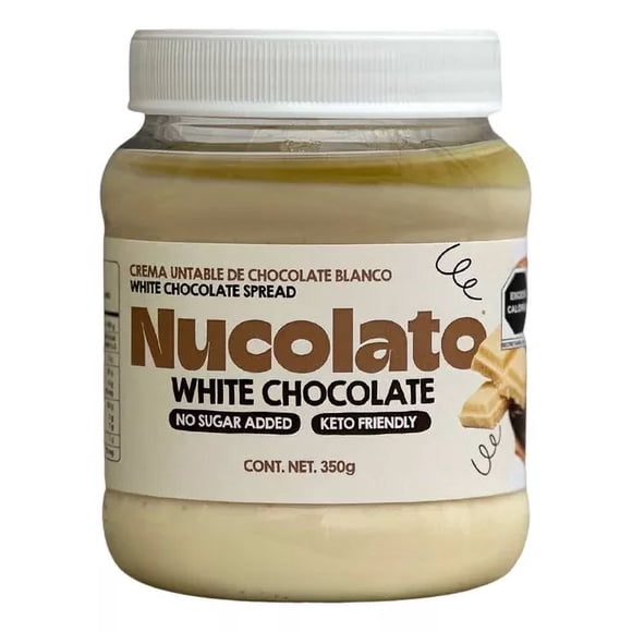 Nucolato Crema Untable De Chocolate Blanco 350g Sin Azúcar Keto