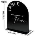 thumbnail image 1 of Bgsha Arch Wedding Table Number Acrylic Tabletop Signs with Stands Table Number for Wedding Parties Anniversaries Reception Cafe Hotel Party Bar Business Event, 1 of 6