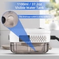 thumbnail image 4 of Feiniao Limpiador a vapor de alta presión de 2500 W, máquina de limpieza a vapor presurizada de alta temperatura, limpiadores a vapor portátiles de 1100 ml y 3 barras con 3 cabezales de cepillo para u, 4 of 5