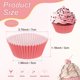 thumbnail image 3 of Uxcell 100-Pack Moldes de Cupcake Estándar para Hornear, Fundas para Cupcake Resistentes a la Grasa para Boda/Cumpleaños/Fiestas/Christmas[Rosa], 3 of 6