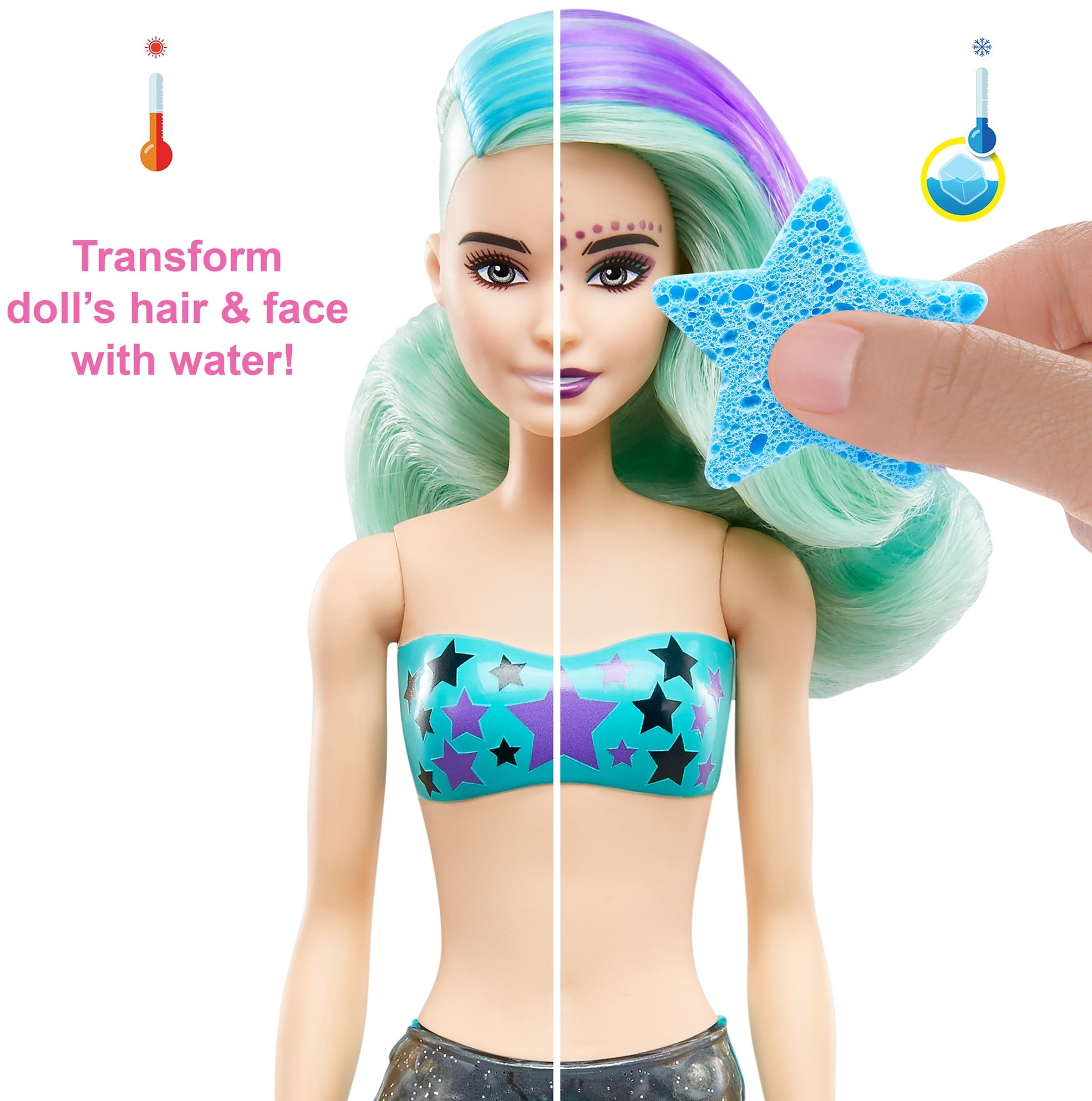 Mattel HCC46 Barbie Color Reveal Mermaid Doll Playset for sale online